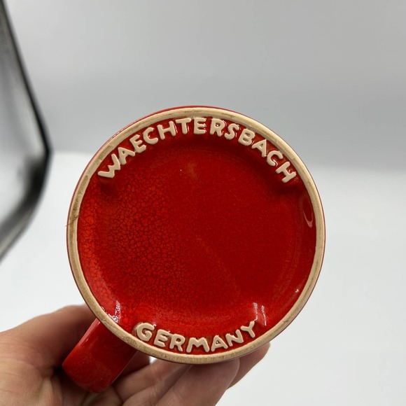 Vintage Christmas Holiday Coffee Mug Cup Waechtersbach Germany Decorated Tree - Picture 6 of 8